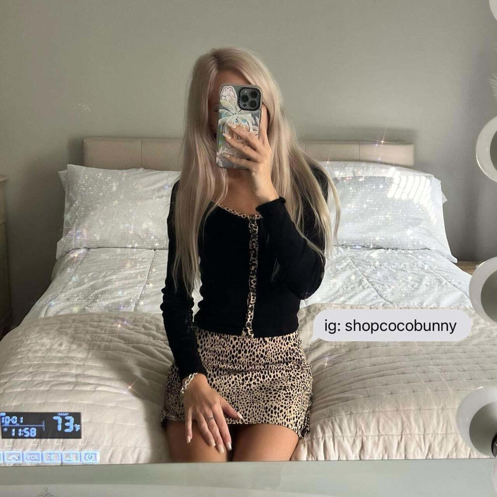 brandy melville black cheetah zelly